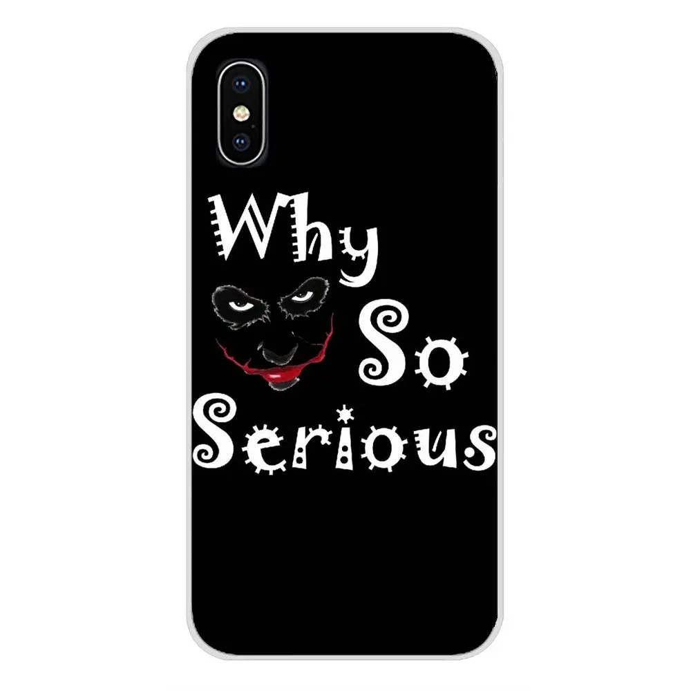 Для Apple IPhone X XR XS 11Pro MAX 4S 5s 5C SE 6S 7 8 Plus ipod touch 5 6 прозрачный чехол из искусственной кожи ужас фильм Джокер Почему так много