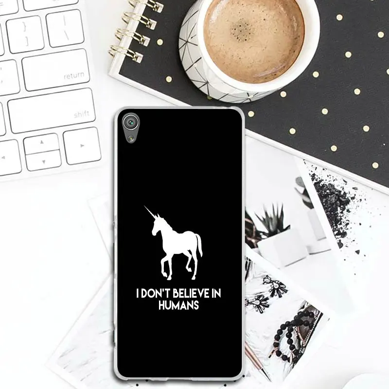 Cartoon Unicorn Rainbow Silicone Soft TPU Phone Cases For Sony Xperia M5 E3 E5 M2 M4 T3 XA XZ Premium Z Z1 Z2 Z3 Z4 Z5 Compact |
