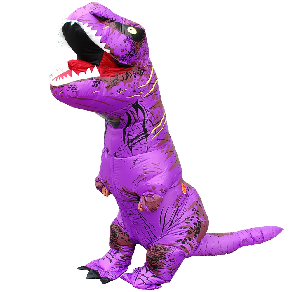 

Adult Kids Costume Dinosaur Inflatable Costumes Anime T-Rex Purim Carnival Party Halloween Cosplay Costume for Boys Girls