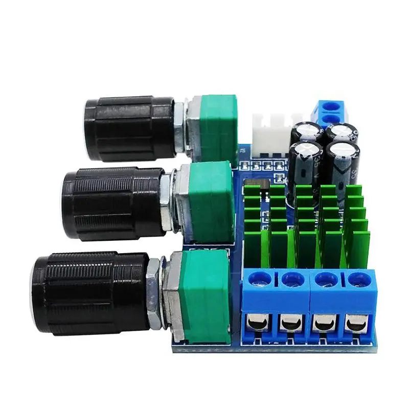 DC 12V-24V TPA3116D2 80Wx2 Digital Amplifier Board Treble Bass Volume adjust Amp | Электроника