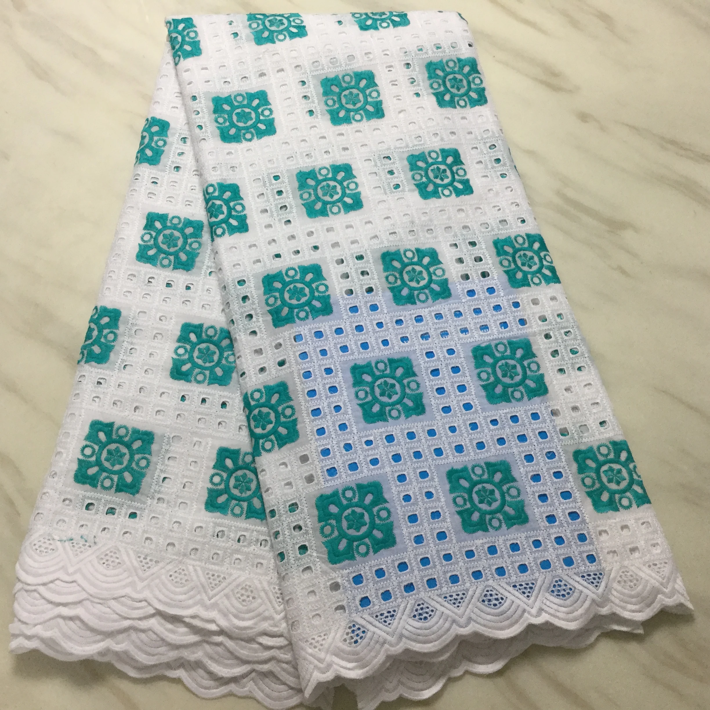 Лидер продаж королевский синий воск кружевная ткань 2020 высококачественные белые