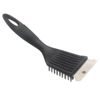 barbecue bbq cleaning brush oven grill sharp tail wire brush plastic material handle wire bristles barbecue cleaning tool brush