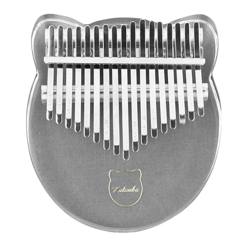 

17 клавиш Kalimba акриловое пианино для большого пальца 17 клавиш Mbira прозрачная клавиатура инструмент