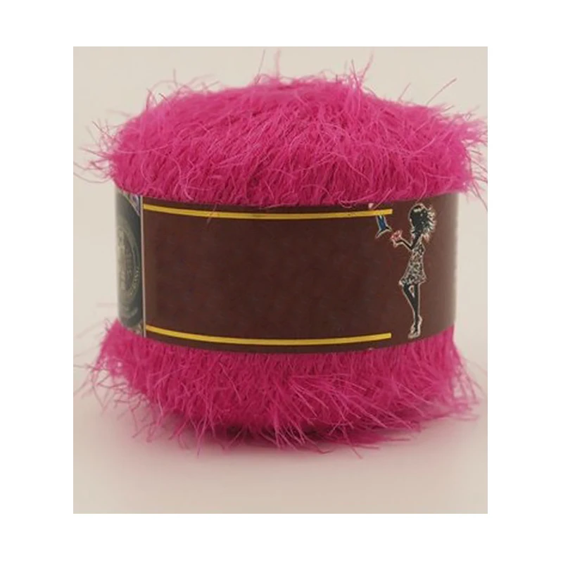 50 г/рулон вязальная пряжа Длинная шерстяная норка ручное вязание необработанный