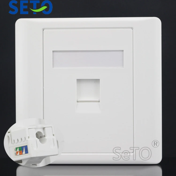 SeTo 86 Тип RJ45 Cat6 гигабитная сеть Ethernet LAN панель розетки настенная пластина розетка
