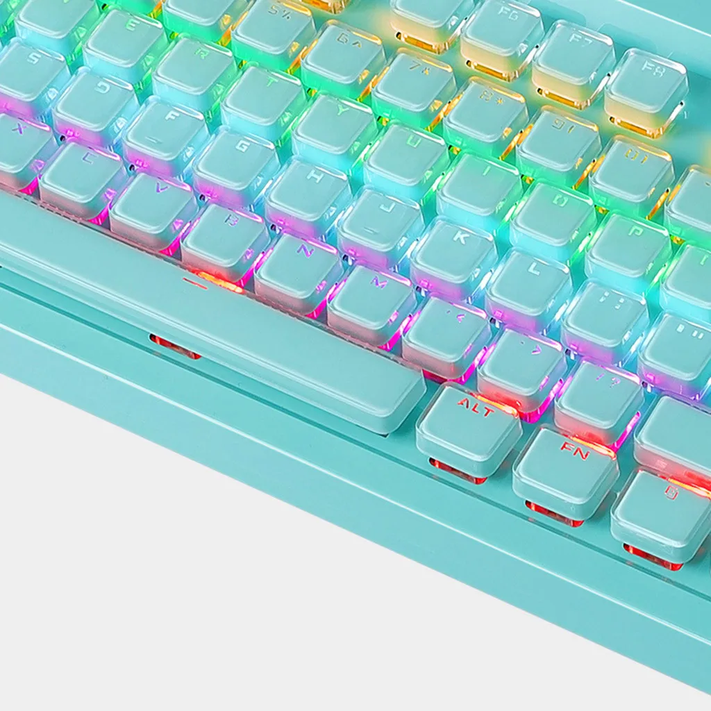 Игровая клавиатура SUNROSE T680 Кристальный ключ синяя механическая с переключателем