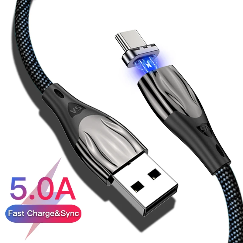 Магнитный кабель с разъемами USB Type-C 5 А 1 м | Мобильные телефоны и аксессуары