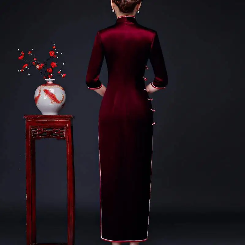 Женское платье с китайским воротником современное нижнее белье для девушек