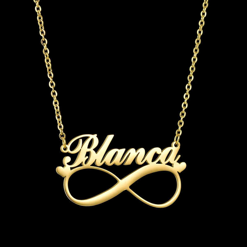 2021Nextvance персонализированное ожерелье с именем на заказ кулон золотой цвет фигурка 8 формы модное романтическое ожерелье ювелирные изделия аксессуары