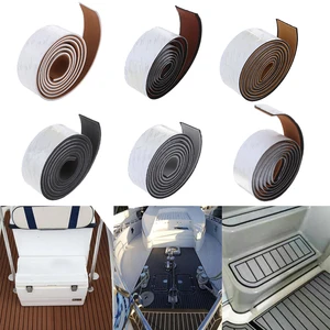 Самоклеящийся коврик из пены ЭВА и тика для настила яхты, 6 мм, водонепроницаемая, 2400x57x6 мм