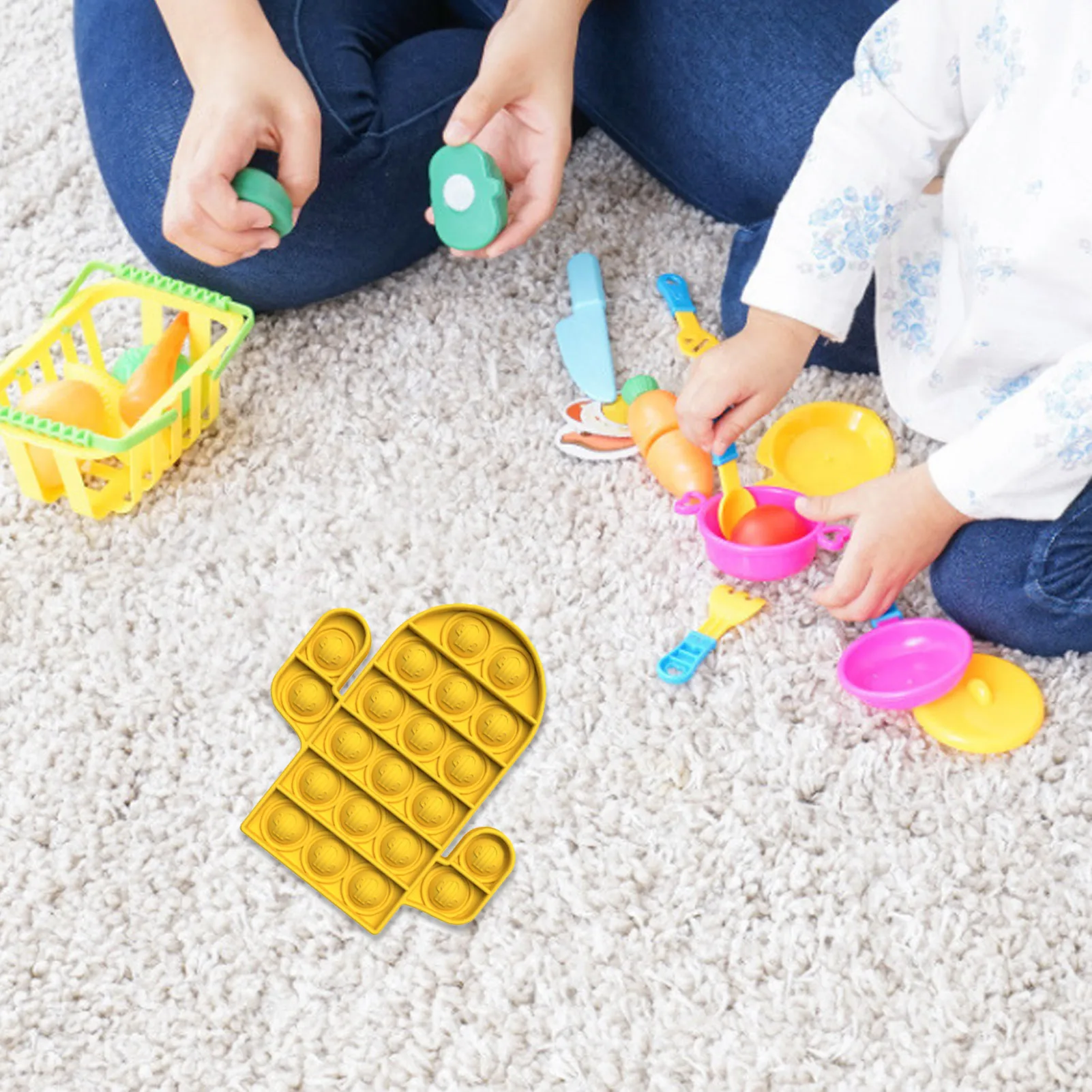 

Push Bubble Silicone Sensory Toy Decompression Desktop Educational Toy For GiftsStress Reliever Various Shapes Toys Choices