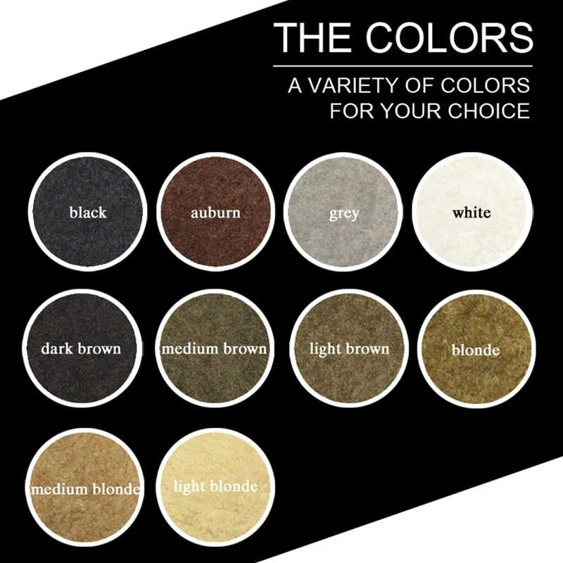 

Hot 10 Colors Thickening Hair Fiber Powder 50g Hair Fibers Building Extensions Powder Hair Loss Treatment t6