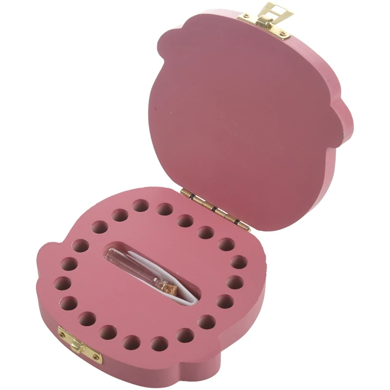 Baby Tooth Box Wooden Milk Teeth Organizer Storage Boys Girls Save Souvenir Case Gift Creative For Kids Pin | Мать и ребенок