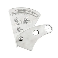 1 pcs welding gauge fan shaped sector ruler portable stainless steel inspection tool welding gauge 30