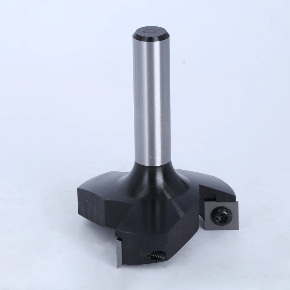 LAVIE 8mm Shank Replaceable blade Planing Bit Face End Milling Cutter Insert-Style Spoilboard CNC Surfacing Router Bits For Wood |