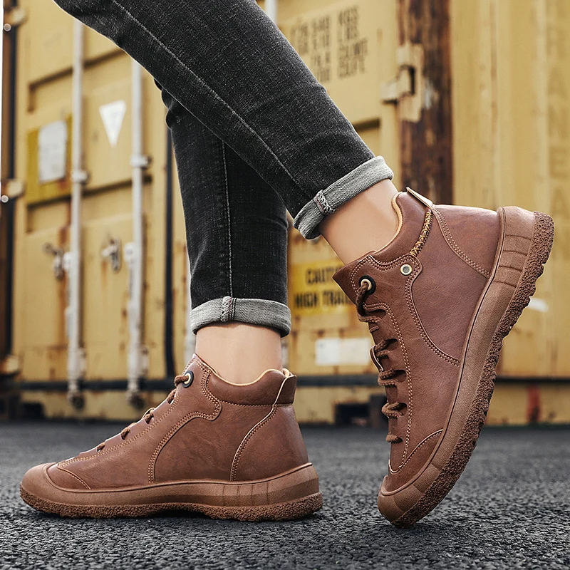

Boot Shoes Men Zapatos Hombre Casual Boots Casuales Para Boty Chelsea Men Cuero Shoes For Mens Sneakers Winter Men's