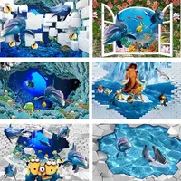 Sea Ocean Seabed Underwater Coral Fish Castle Baby Shower Birthday Party Backdrop Photography Background For Photo Studio Shoot