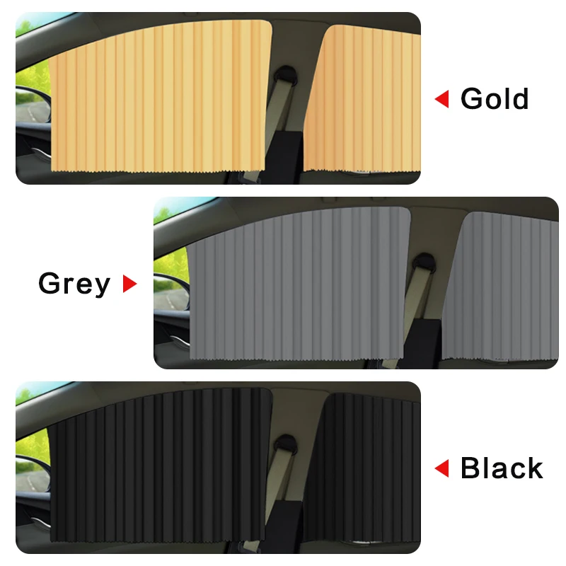 4PCS Magnetic Stretch Car Sun Shade Protection Universal Curtain Durable Window Visor For Summer | Автомобили и мотоциклы