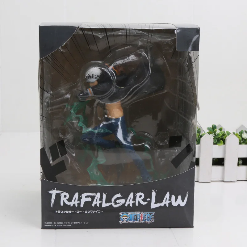 17-20 см аниме one piece Roronoa Зоро, Луффи Ace Boa Sanji shanks сабо из ПВХ фигурка игрушки one piece batch ver - Цвет: law with box