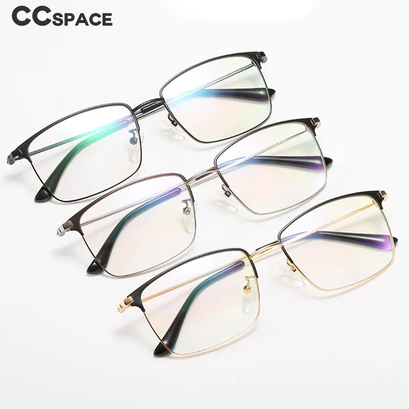 

49608 Business Ultralight Half-Frame Eyebrow Retro Metal Glasses Frame Men and Women Optical Fashion Computer Eyeglasses