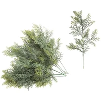 20 pcs artificial cedar sprigs faux cedar spray branches cedar twig stems sprigs picks diy accessories