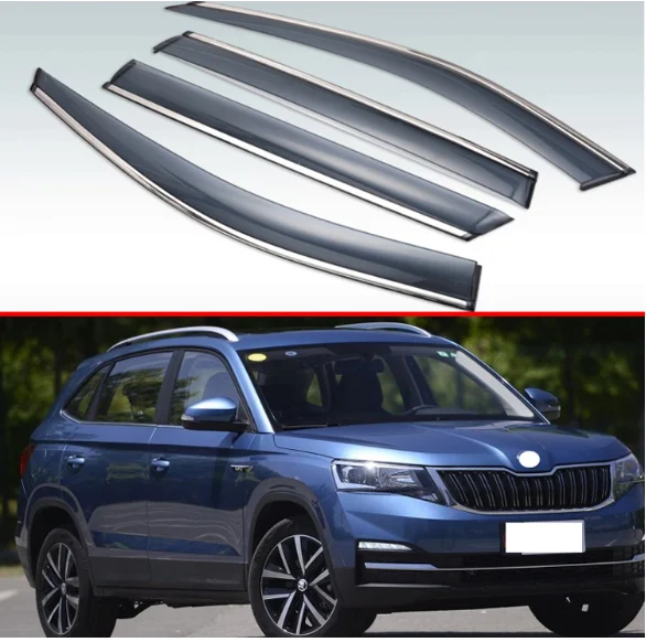 

4 шт., пластиковый Наружный козырек для Skoda Kamiq 2018 2019 2020