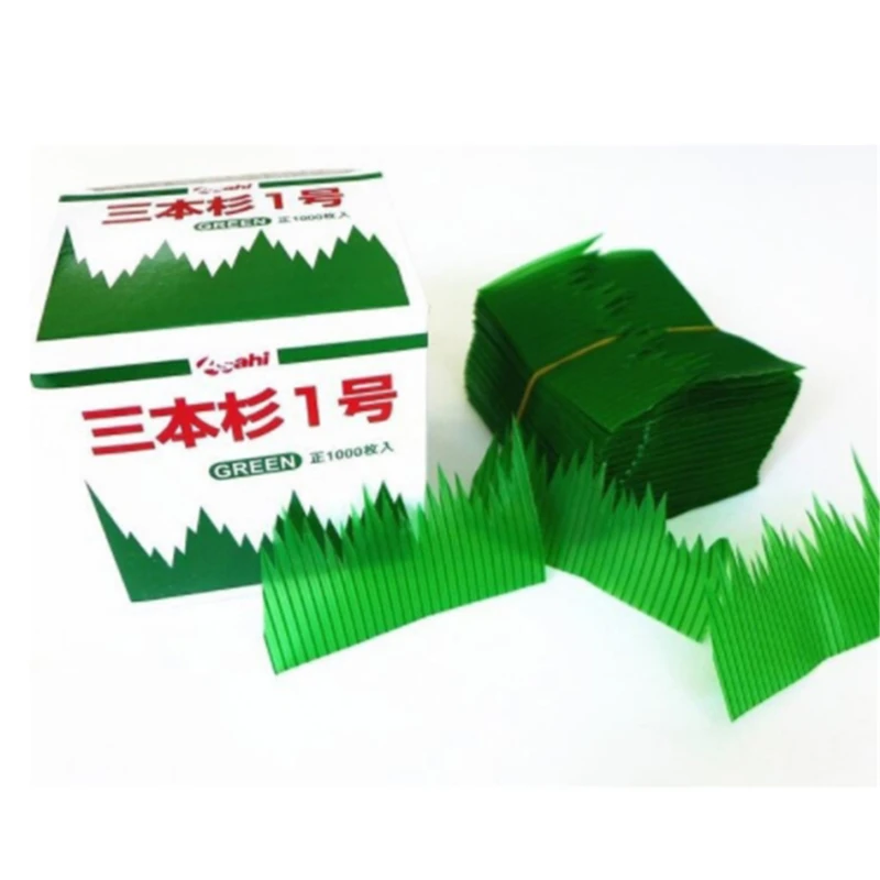 1000 шт./кор. зеленый лист японский Еда украшение &quotсуши" Листья суши трава