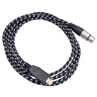 usb microphone cable xlr to usb adapter cable microphone female xlr cord to computer pc usb interface adapter 10ft