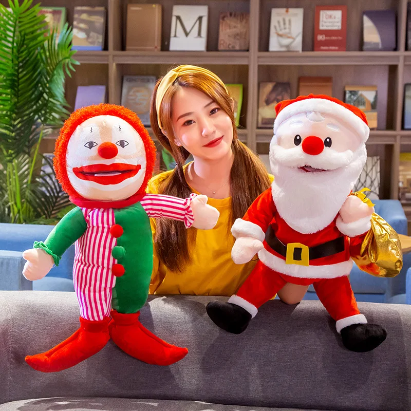 60 см Санта Клаус ручная кукла игрушки Кукольное шоу детские животные история