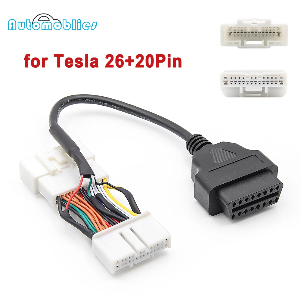OBD2 разъем для Tesla Model 3 OBD диагностические инструменты автомобиля 20 12 26 контактный