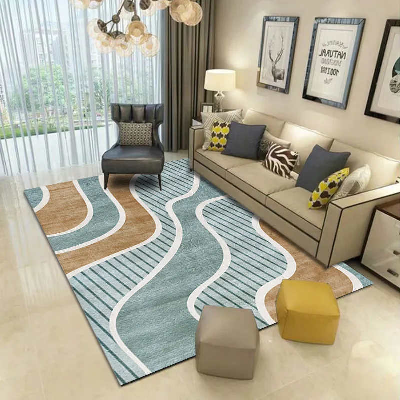 

Nordic Home Living Room Coffee Table Mat Modern Minimalist Carpet Bedroom Splicing Carpet Office Entrance Door Mat Can Be Custom