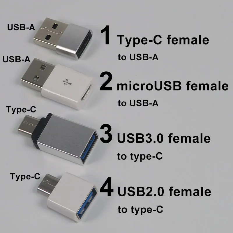 Адаптер конвертера OTG с разъемом типа C Мама на micro USB Папа мама 3 0 мама|Кабели