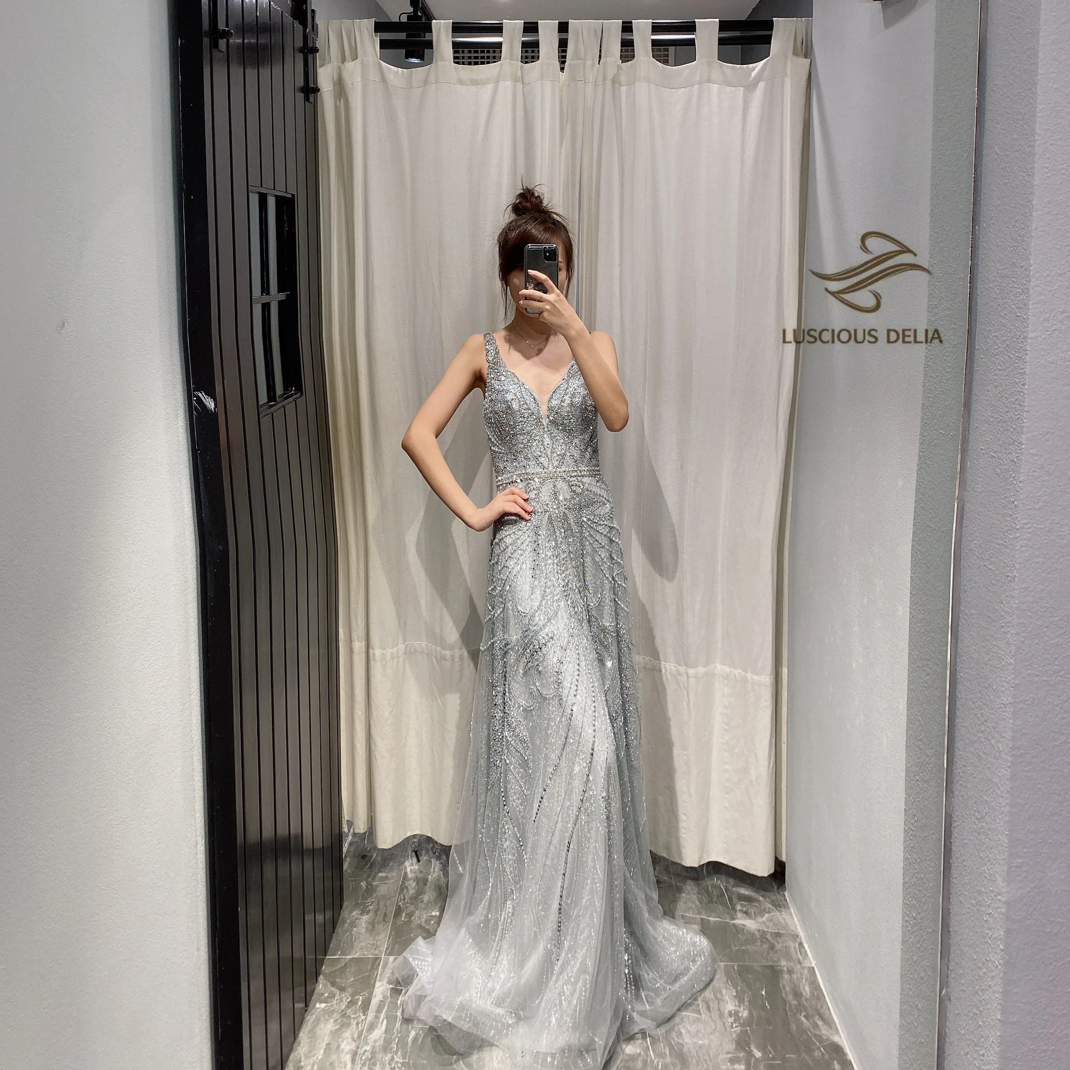 Вечерние платья с бисером для выпускного вечера 2020New style Luxury Trail элегантные