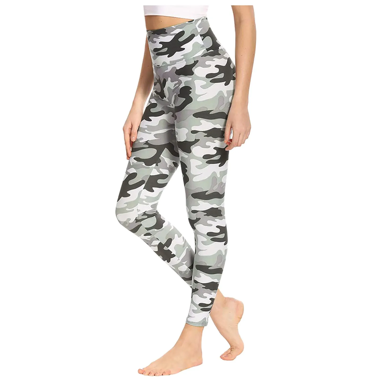 

Fitness Camouflage Legging Femme Workout Leggings Ealstic Waisted Tummy Control Pants Gym Compression Tights Leggins Mujer