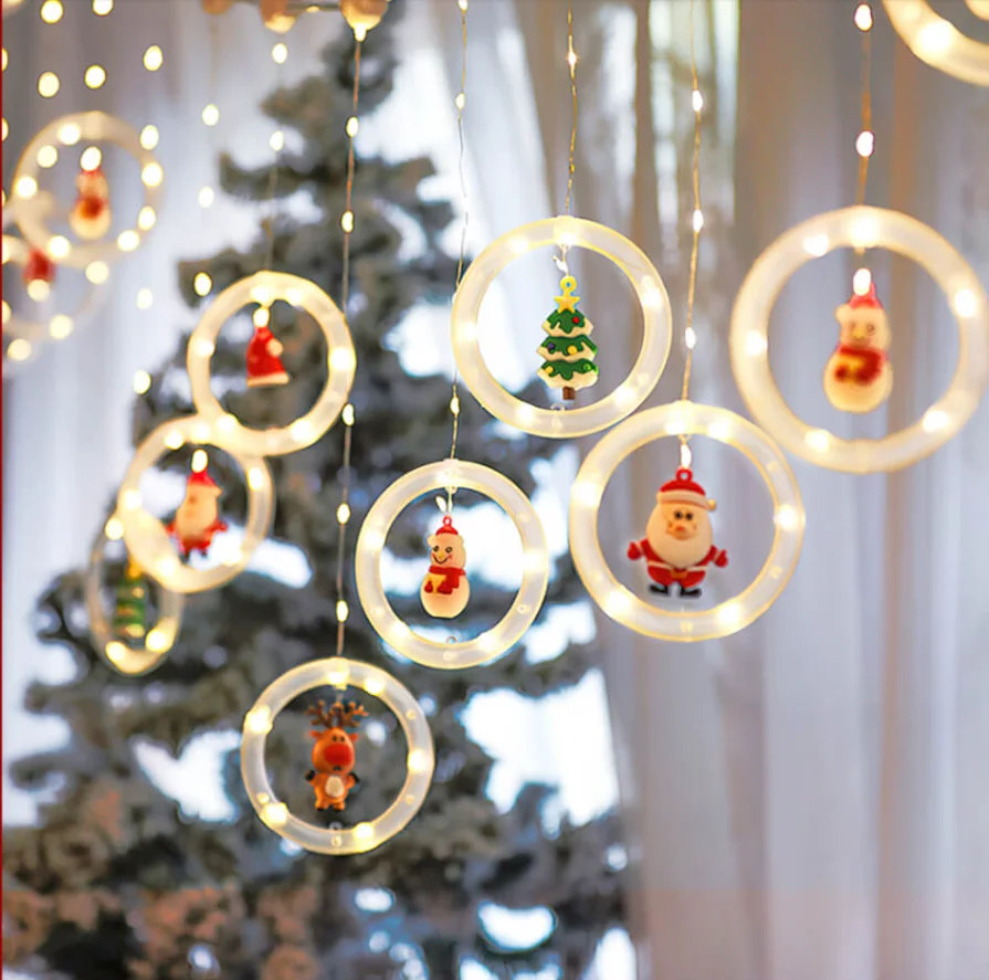 

LED Holiday Light Christmas Decoration Lamp Room Decor Garland New Year Decor String Lights Santa Decoration Accessories