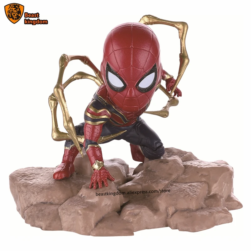 

Beast kingdom Marvel Iron Spider man mini egg Attack Series garage Garage Kits Model Kits Collecting gift toys