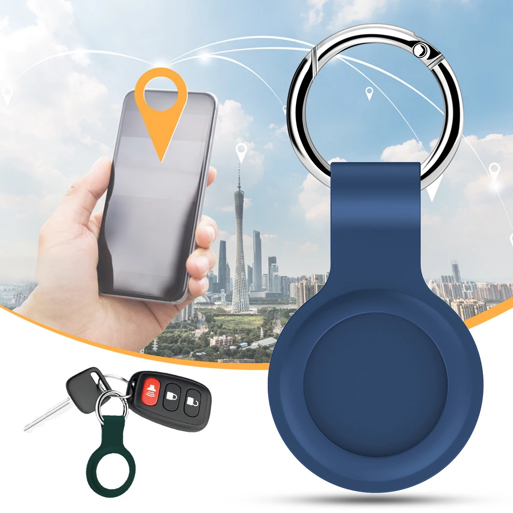 Новый защитный чехол для AirTag силиконовый бампер совместимый с Apple трекер пряжка |