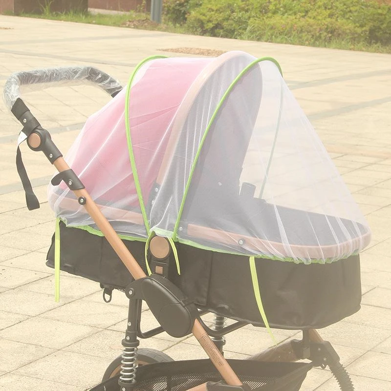 

Comfortable new popular rattan pram mosquito net green side trolley