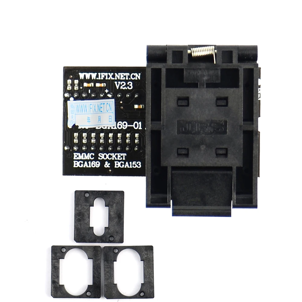 

2021 New RT-BGA169-01 BGA169 / BGA153 EMMC Adapter V2.3 With 3pcs BGA Bounding Box For RT809H Programmer Free Shipping