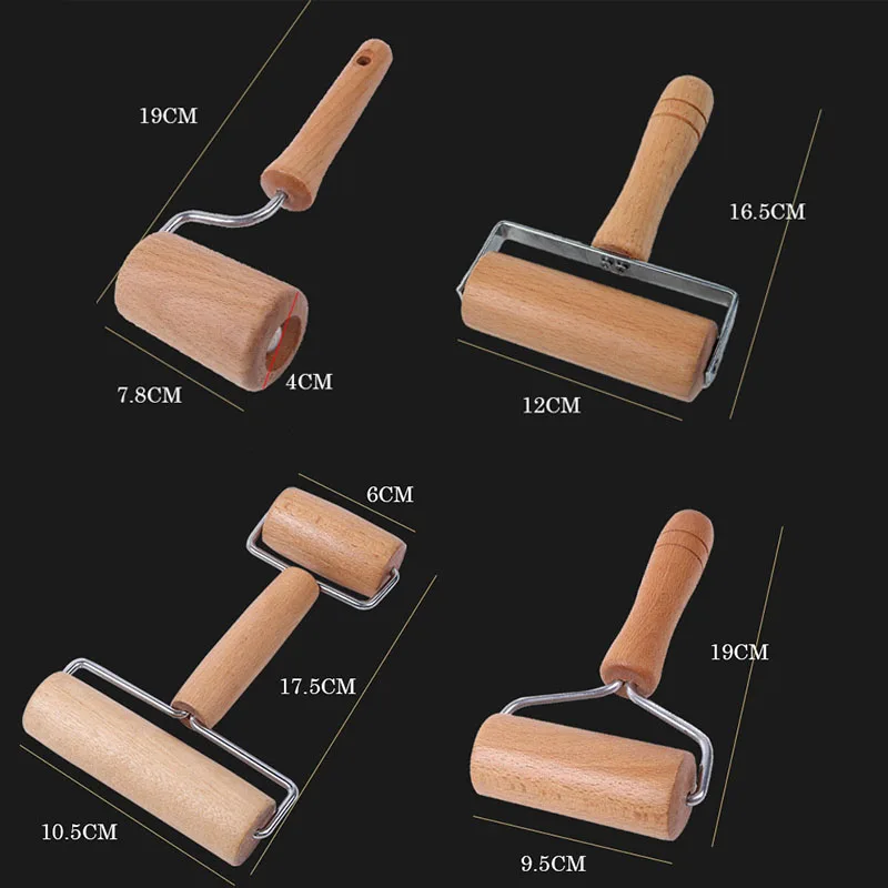 1 шт. роликовый штифт для кондитерских изделий и пиццы валик выпечки деревянные