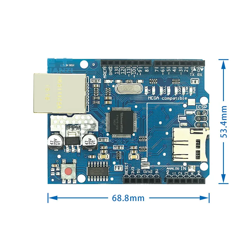 Экран Ethernet экран W5100 R3 UNO Mega 2560 1280 328 UNR макетная плата для arduino|Интегральные схемы| |