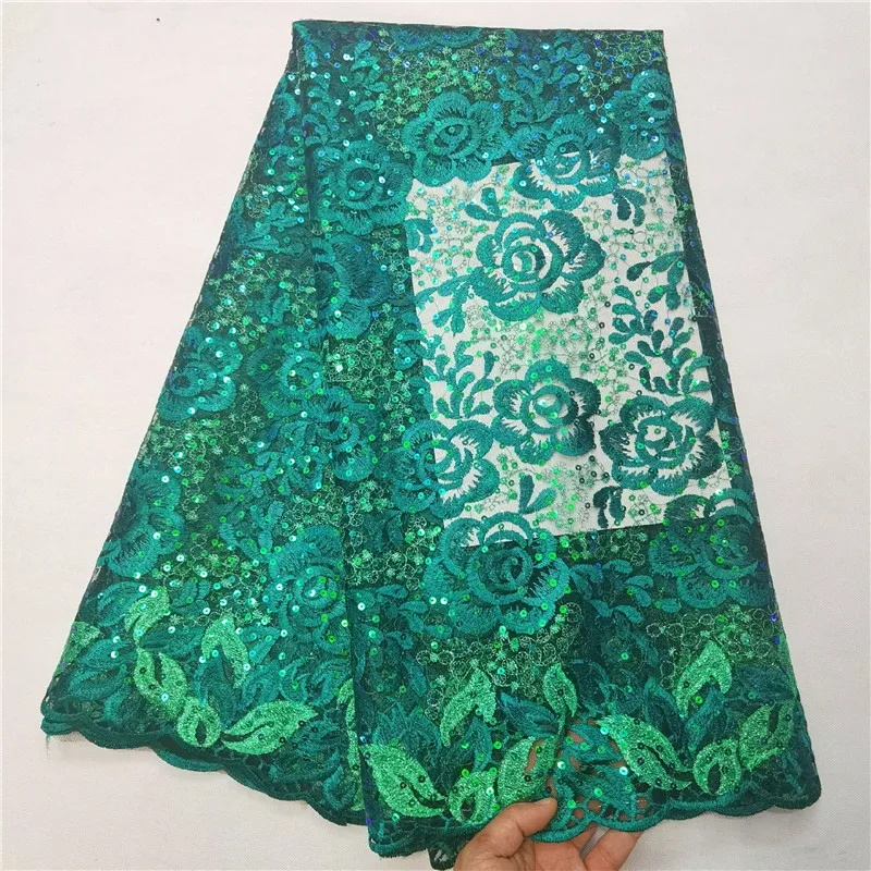 

African French Tulle Lace Fabric 2020 French Net Lace with Sequins Nigerian Lace Fabric With Stones Embroidery Tulle French Lace
