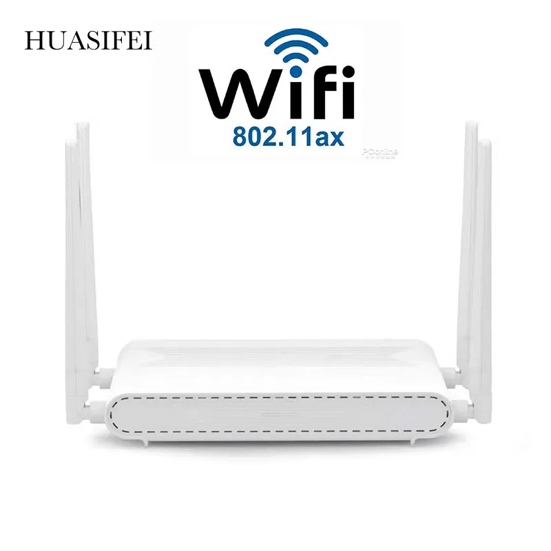 HUASIFEI Wifi Router 6 Mesh Dual Band WiFi 6 802.11ax Wireless Gaming Routers with 4 Gigabit Port for Home Office New 128Users