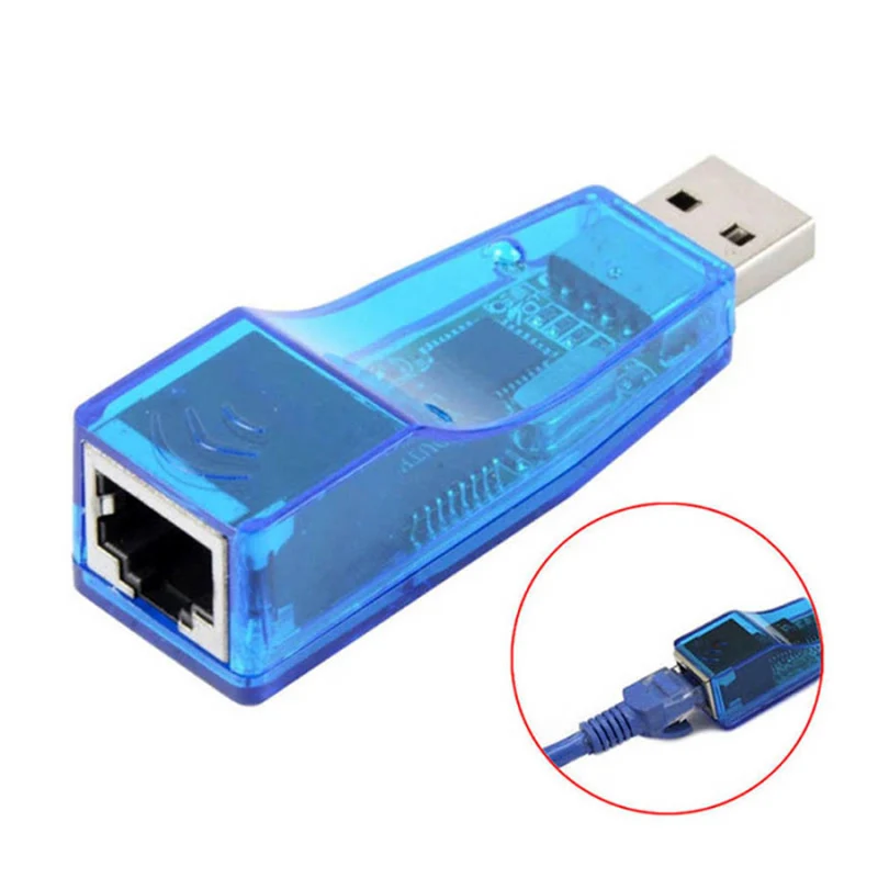USB адаптер Ethernet 10 Мбит сетевой разъем для карты Rj45 Lan конвертер портативных ПК Windows