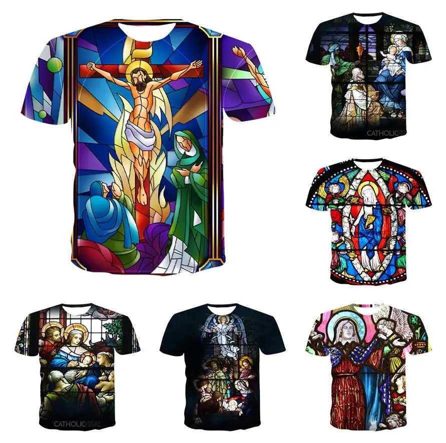 

Summer T-shirt Street Style T-shirt Men's Camisetas Mujer Polyester Abstract Pattern O-neck British Gothic Shorts XXS-6XL
