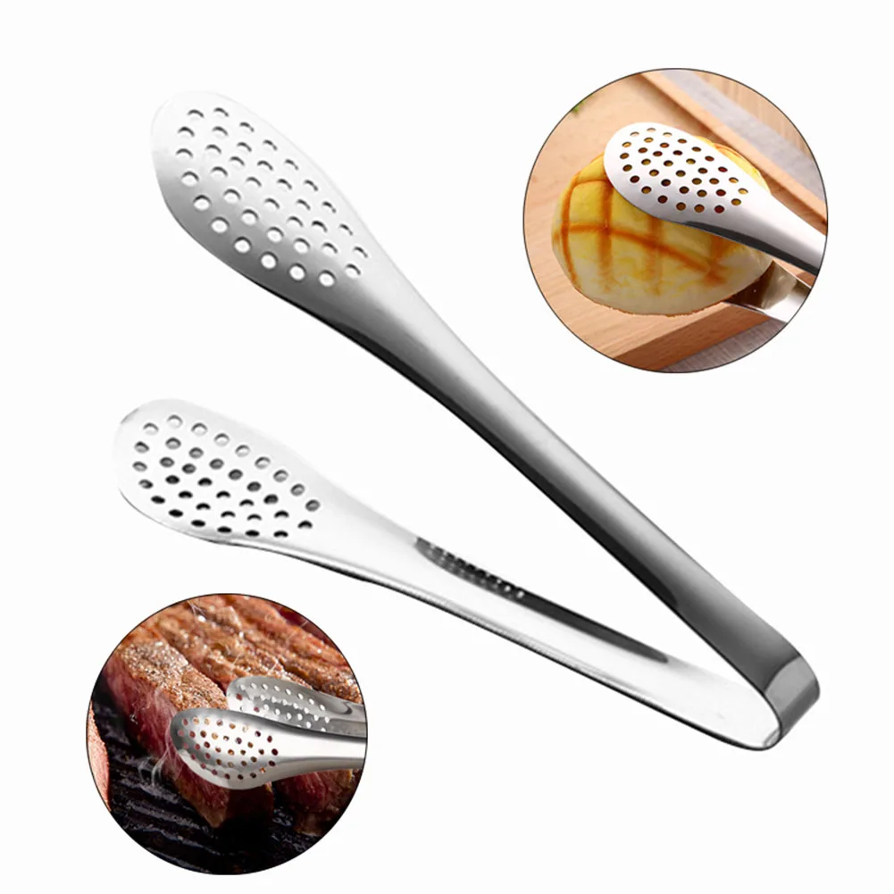 Щипцы для пищи из нержавеющей стали зажим хлеба барбекю кухня приготовления