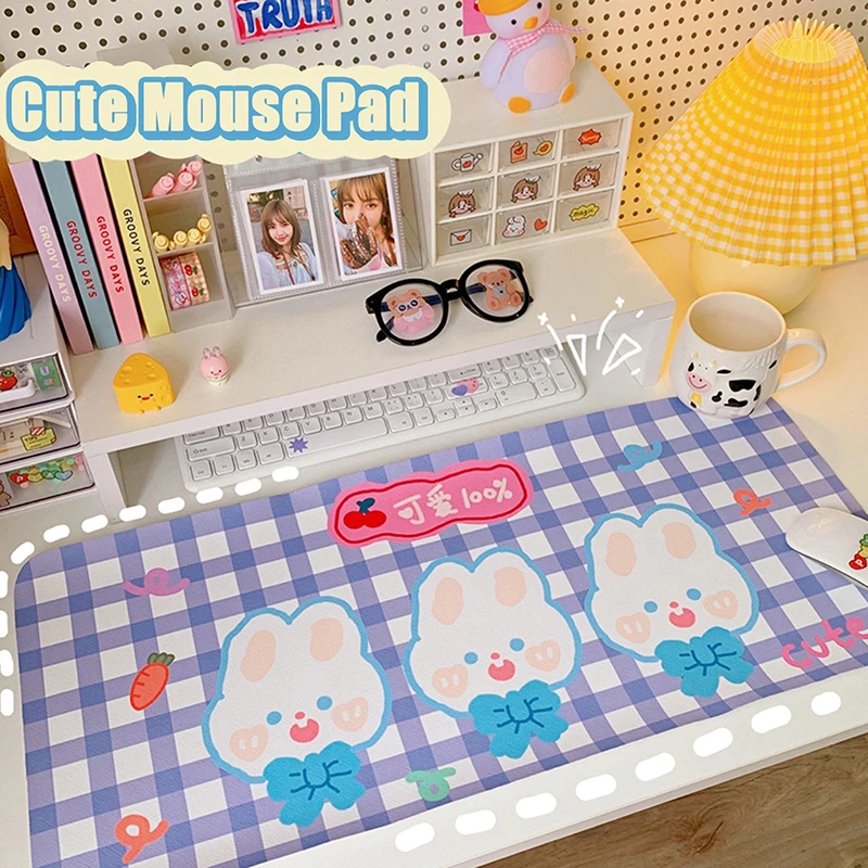 

Kawaii Mouse Pad Japanese Cute Girl Placemat Desktop Table Mat Student Desk Mat