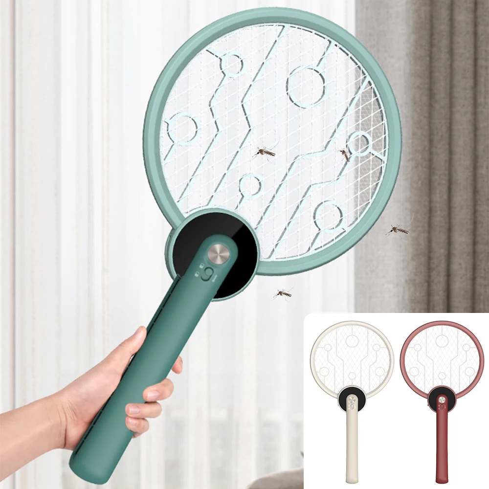 

Electric Mosquito Swatter Mosquito Killer USB Rechargeable Summer Bug Zapper Fly Swatter Trap With UV Lamp Mosquito Killer Lamp