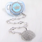 Attache sucette attache tetine pour bbs ttines et acceСоски соска для младенца для новорожденных держатель для пустышки Золотая соска Luxuri для детей 0-12 месяцев, соска-пустышка с зажимом на цепочке, без бисфенола