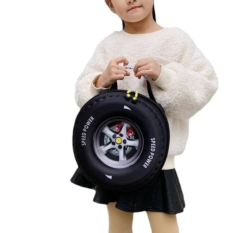

Car Tire Backpack Kindergarden Fashion Backpack Pupil Backpack Children Kawaii Bag For Baby School Bag Kids Mini Mochila